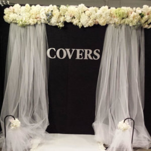 Flower and Tulle Arch