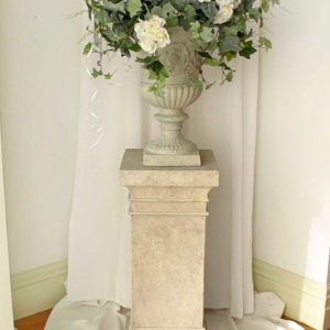 Decorated Urn on Pedestal
