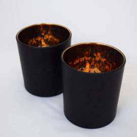 copper black candle holder
