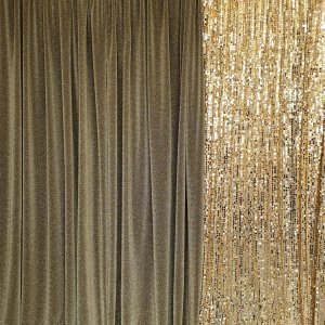 gold draping