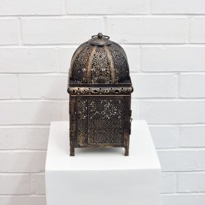 Gold moroccan lantern small