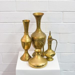 brassware vases